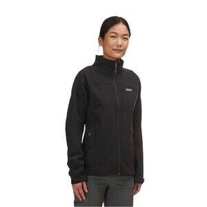 Patagonia Adze Hybrid Jacket Women’s Small Black Softshell Stretch Weatherproof‎